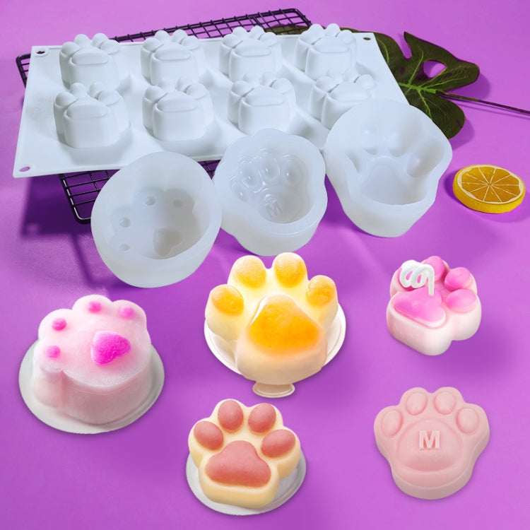 DIY Animal Claw Shape Candle Glue Cake Jelly Pudding Silicone Mold, Specification: Cat Claw MC-05 by bashfashion