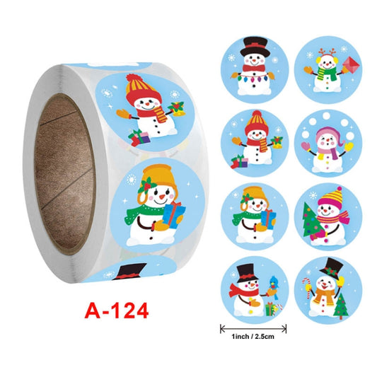 Christmas Decoration Gift Series Stickers Label, Size: 2.5cm / 1inch(A-124) by bashfashion