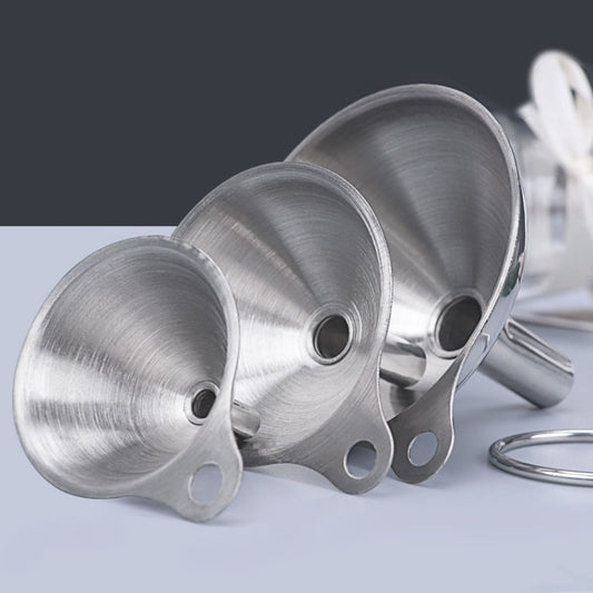 3 in 1 Stainless Steel Funnel Mini Funnel Oil Leaking Wine Leaking Integrated Liquid Dispenser Set by bashfashion