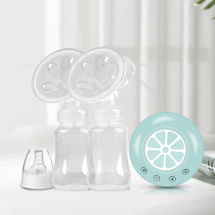 Large Suction Smart Electric Bilateral Breast Pump 12-Speed Silent Breast Pump(White) by bashfashion