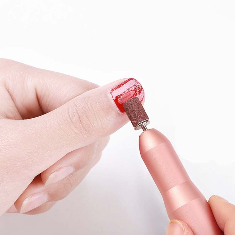 Usb Nail Polisher Portable Pen Type Electric Exfoliating Polisher(Silver Gray) by bashfashion