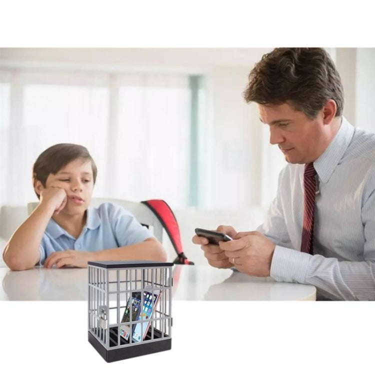 6802 Cell Phone Prison Cell Phone Storage Box with Alarm Clock Timer(Gray) by bashfashion