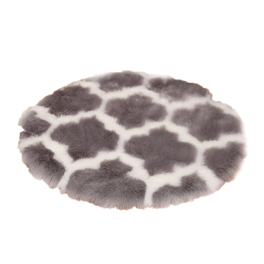 Imitation Fur Household Living Room Plush Carpet Yoga Floor Mat Decoration, Size: 100cm(White Lantern Camel Border) by bashfashion