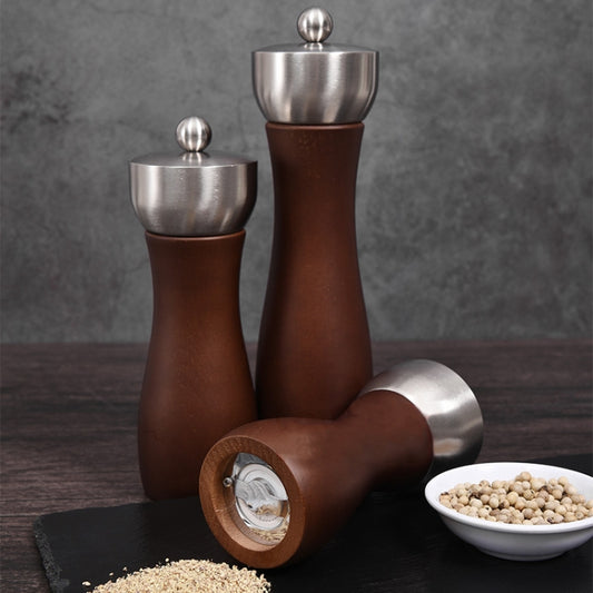 Beech 304 Stainless Steel Manual Pepper Grinder Ceramic Core Pepper Grinder, Specification: 5 Inch (Color Box) by bashfashion