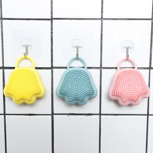 Household Massage Shampoo Multifunctional Silicone Cat Claw Bath Brush(Pink) by bashfashion