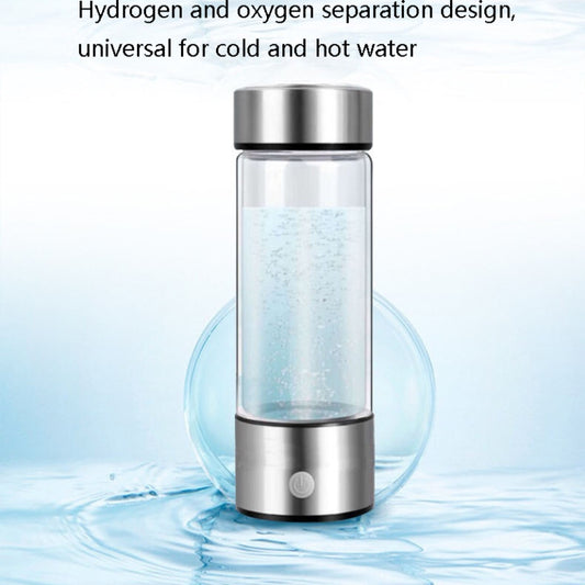 Portable Electrolyzed Water Cups Hydrogen-Rich Water Cups, Capacity: 420ml(Silver) by bashfashion