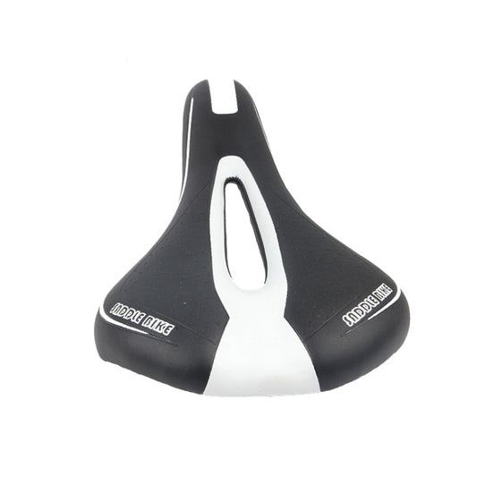 Mountain Bike Saddle Road Bike Folding Car Seat Cushion Cycling Equipment, Colour: Black White(No Standard) by bashfashion