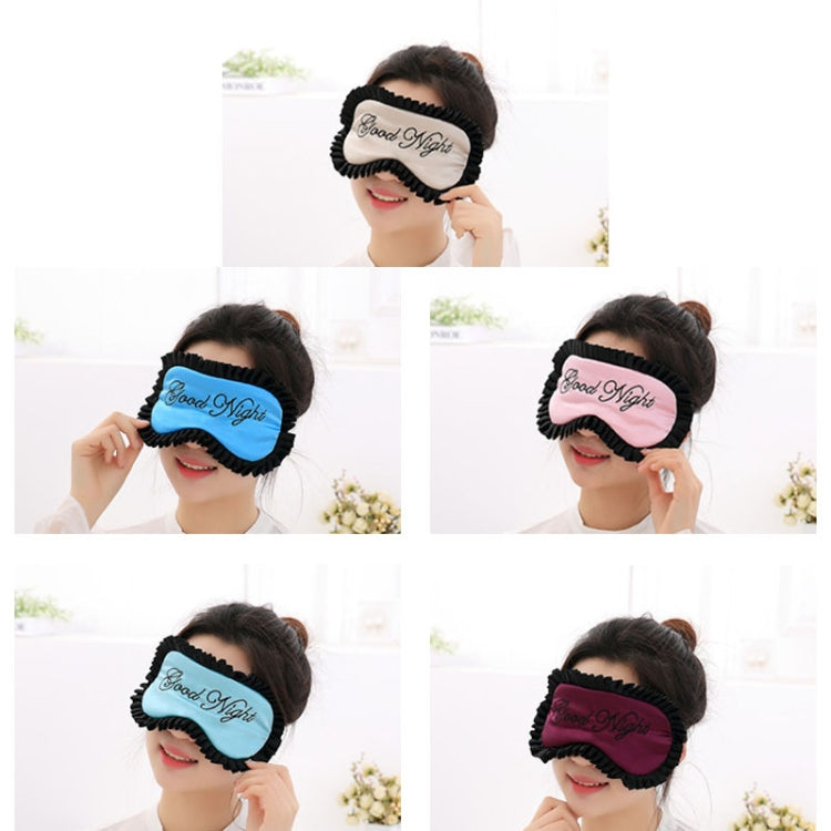 Comfortable Imitation Silk Satin Personalized Travel Sleep Mask Eye Cover(Pink) by bashfashion