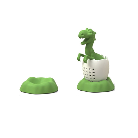 Dinosaur Baby Silicone Tea Strainer(Lucky Green) by bashfashion