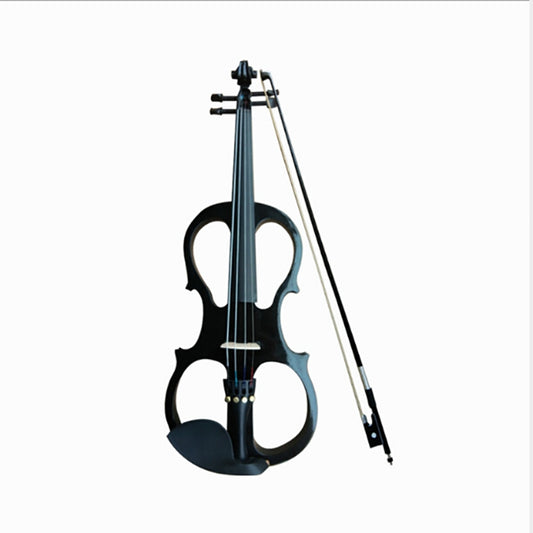 YS030 4 / 4 Wooden Manual Electronic Violin for Beginners, with Bag(Black) by bashfashion