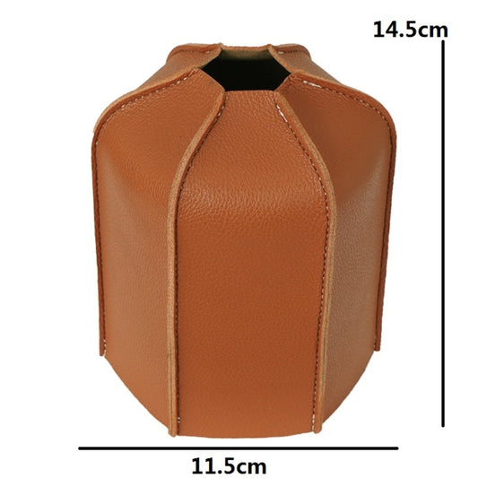 Outdoor Camping Flat Gas Tank Leather Case Camping Steam Lamp Fuel Tank PU Protective Cover For 450g Gas Tank by bashfashion