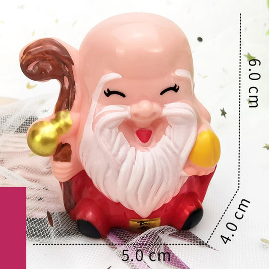 20 PCS Plastic Birthday Cake Decoration Cartoon Doll Baking Decoration(God Of Longevity) by bashfashion