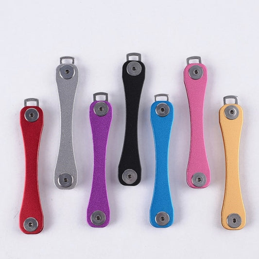 Large Aluminum Alloy Key Holder Metal Key Storage Device Outdoor Tool Random Colour Delivery(8.8x1.7x1.8cm) by bashfashion