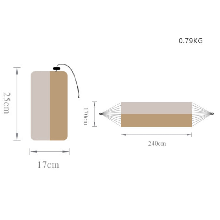 Outdoor Double Inflatable Hammock Anti-Rollover Camping Swing, Size: 270x140cm(Royal Blue) by SanZhiXiaoLv