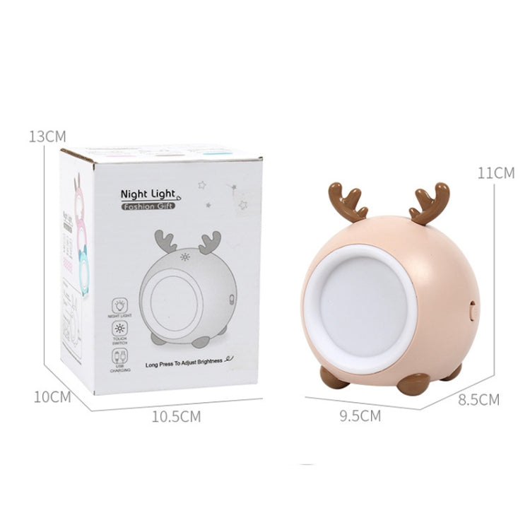 XY010 2 PCS Cute Pet Night Light LED Touch Dimming Dormitory Bedside Light(Brown Bear) by bashfashion