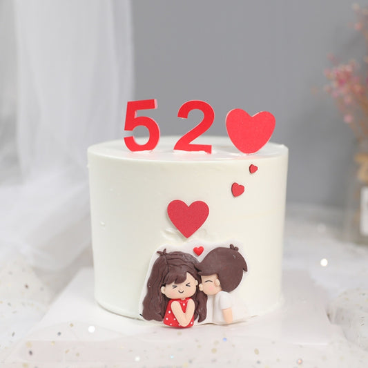 20 PCS Valentine'S Day Soft Clay EVA Love Cake Decoration EVA Love 520 by bashfashion