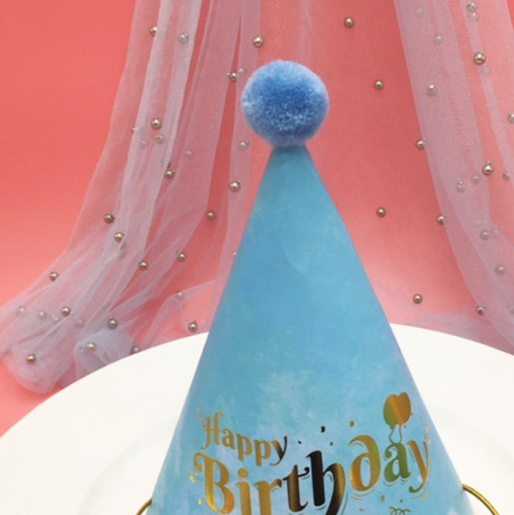 20 PCS Party Headdress Bronzing Sequined Furry Ball Birthday Hat(MZ-081) by bashfashion