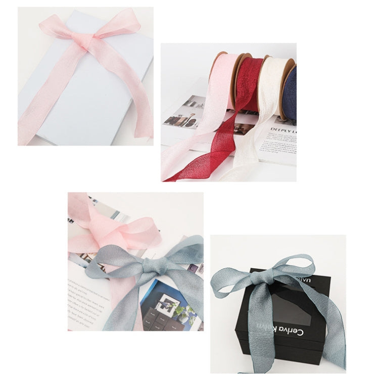 Kapok Yarn Ribbon Flower Packaging Ribbon Headdress Headband(Navy) by bashfashion