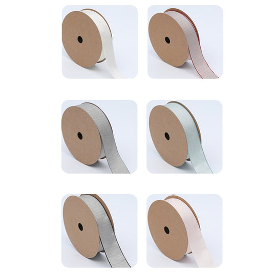 Starry Sky Cotton Ribbon Flower Wrapping Ribbon Baking Cake Bowknot Bandage Florist(Red) by bashfashion