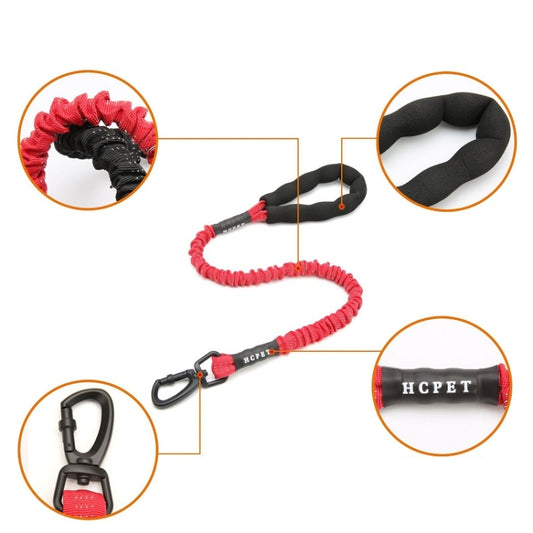 HCPET Dog Traction Rope Pet High-Elastic Explosion-Proof Elastic Rope, Length: 75cm(Red) by HCPET