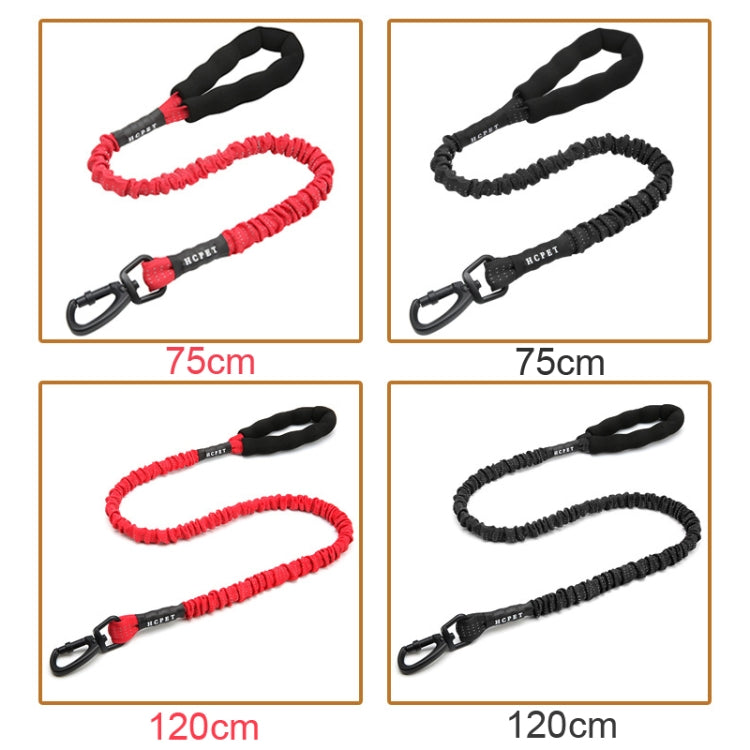 HCPET Dog Traction Rope Pet High-Elastic Explosion-Proof Elastic Rope, Length: 75cm(Red) by HCPET