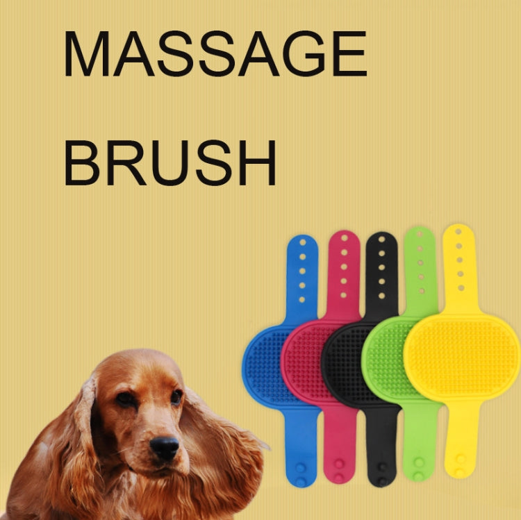 5pcs Pet Bathing Massage Brush For Dogs Cleaning And Beauty Tools(Black) by bashfashion