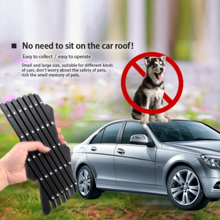 Pet Car Window Protective Fence Car Retractable Protective Fence, Specification: 24x11.8x1.2cm(Black) by bashfashion