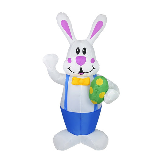 HC-FHJ-12002 Easter Decoration Cartoon Inflatable Model 1.9m Inflatable Rabbit Holiday Venue Layout(US Plug) by bashfashion
