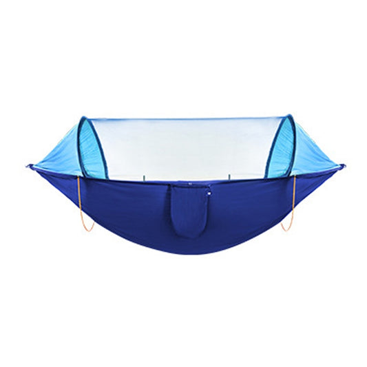 Anti-Rollover Automatic Quick-Opening Mosquito Net Hammock Outdoor Camping Double Anti-Mosquito Hammock, Size: 290x140cm(Blue) by bashfashion