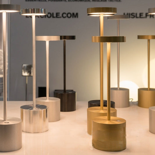 JB-TD003 I-Shaped Table Lamp Creative Decoration Retro Dining Room Bar Table Lamp, Specification: USB(Rose Gold) by bashfashion