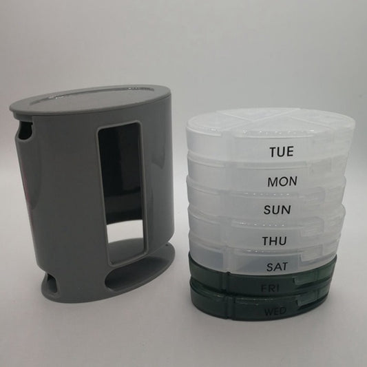 Portable Mini Portable One-week Storage Pill Box by bashfashion