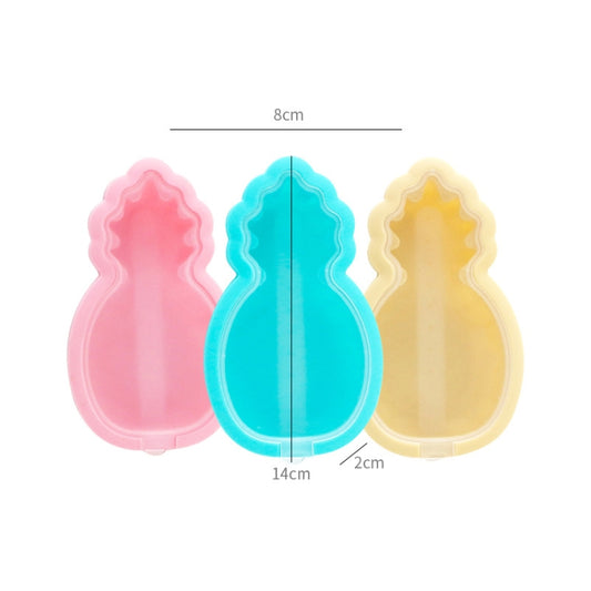 3 in 1 Summer Silicone Popsicle Mold Ice Cream Mold DIY Mold Set(Pineapple Shape) by bashfashion