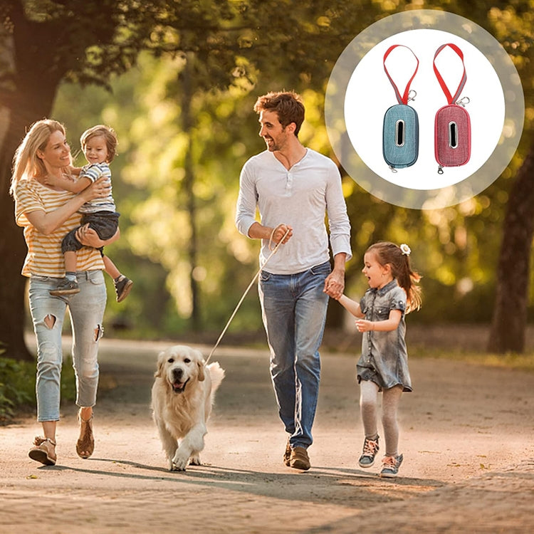 Pet Cleaning Supplies Linen Dog Picking Up Litter Box Garbage Bag Convenient Storage Box(Pink) by bashfashion