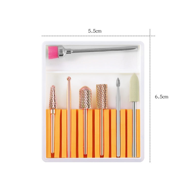 Nail Art Ceramic Tungsten Steel Alloy Grinding Heads Set Grinder Polishing Tool, Color Classification: GH-01 by bashfashion