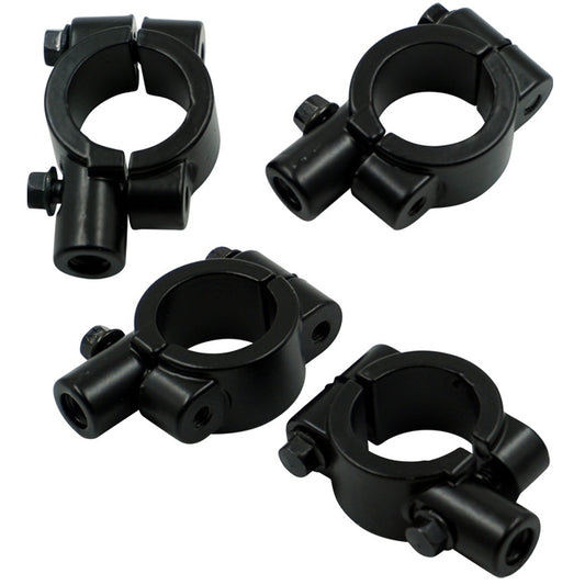 6 PCS Motorcycle Modification Accessories Handlebar Mirror Holder(M8 22mm Black) by bashfashion