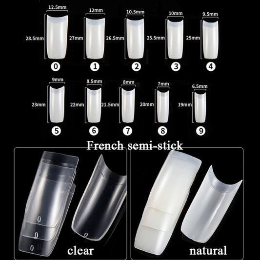 Manicure Tool Set Fingernails Word Cut Set, Specification: Natural French by bashfashion