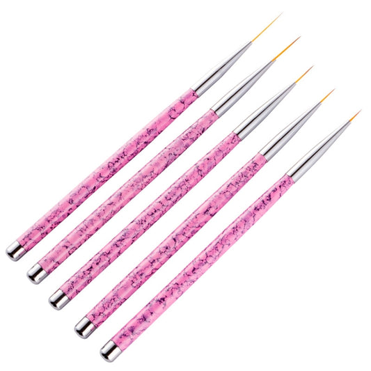 5 in 1 7/9/11/15 / 20mm Nail Art Draw Line Pen Nails Painted Brush by bashfashion