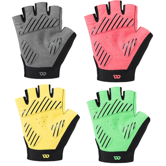WEST BIKING YP0211210 Mountain Cycling Gloves Half Finger Breathable Anti-Slip Gloves Riding Equipment, Size: M(Black Yellow) by WEST BIKING