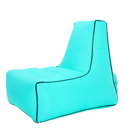 BB1082 Inflatable Sofa Inflatable Bed Outdoor Folding Portable Air Sofa Size: 85 x 80 x 75cm(Lake Green) by bashfashion