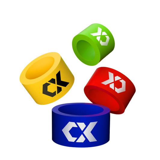 10 PCS Silicone Fishing Rod Stop Ring Anti-Skid Ring(Blue Extra Large 21mm Inner Diameter) by bashfashion