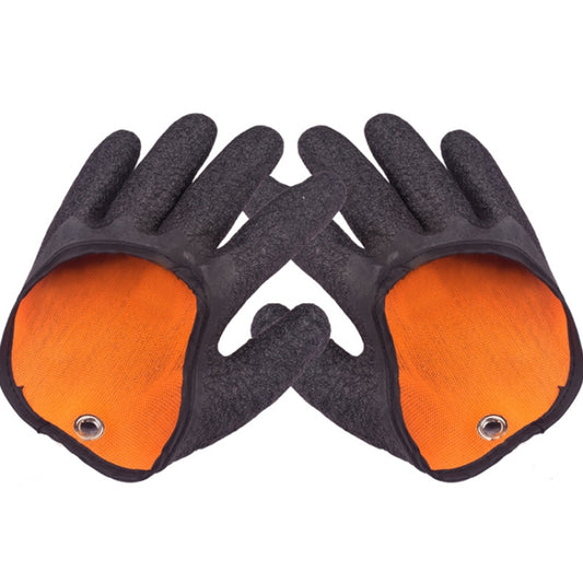 1 Pair Anti-Skid Catch Fish Latex Gloves Stab-resistant Waterproof Fishing Gloves, Specification: Left+Right by bashfashion