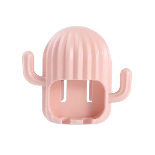 Fun Cactus Toothbrush Holder Punch-Free Multifunctional Drain Bathroom Storage Hook,Random Color Delivery by bashfashion