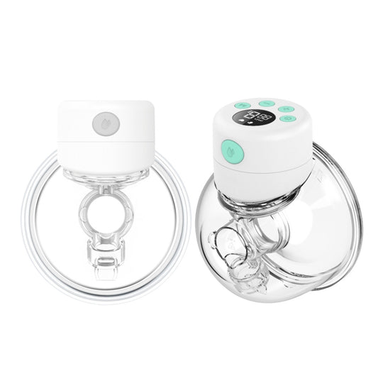 Wearable Automatic Breast Pump Massage Hands-free Invisible Wireless Large Suction Breast Pump S12 - English - White by bashfashion