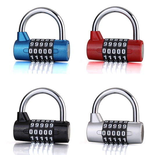 Large 5 Digit Combination Gym Cabinets Password Lock Tool Box Door Padlock(Blue) by bashfashion