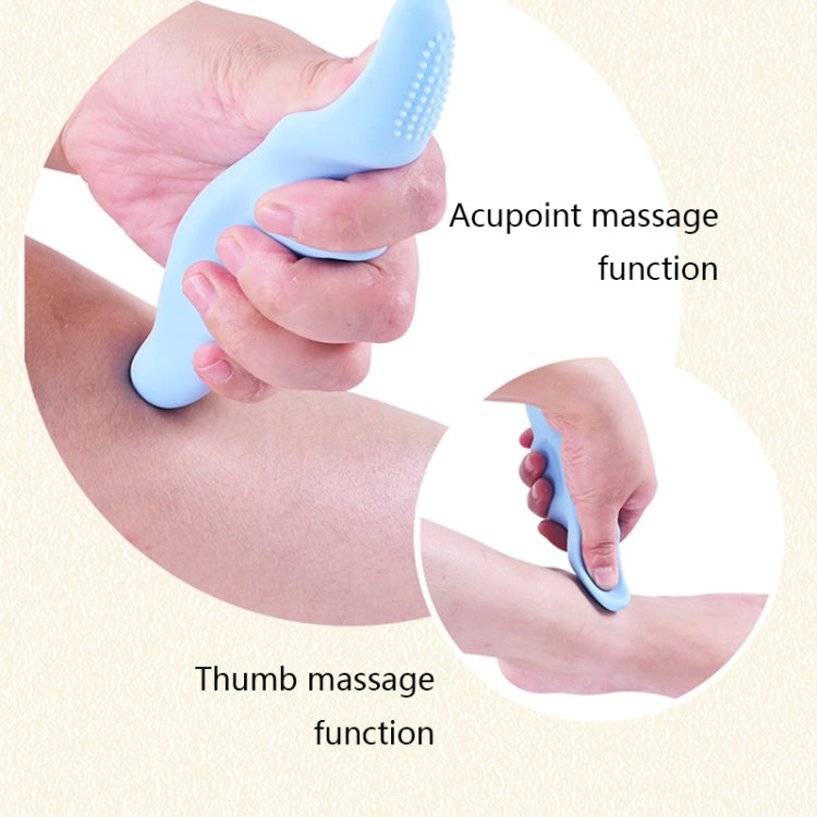 Silicone Thumb Bump Massager Muscle Relaxation Massage Fascia Device, Specification: Thumb Green by bashfashion