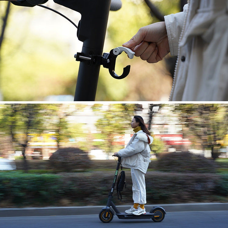 For Ninebot MAX G30 Scooter Accessories Aluminum Alloy Hook Rod Hook, Specification: Single Hook (Black) by bashfashion