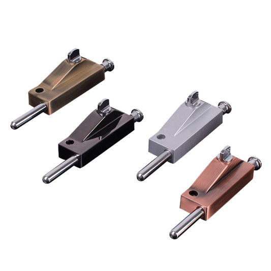 KDS-A013 Zinc Alloy Rotary Door Latch Lock Surface Mounted Spring Rotary Latch Lock, Specification: Sandy Silver by bashfashion