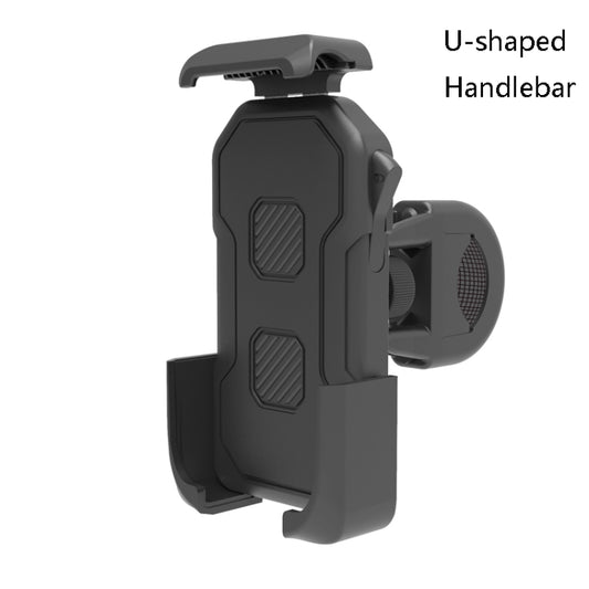 HW-68 Motorcycle Bicycle Navigation Mobile Phone Bracket, Style: U-shaped Handlebar by bashfashion