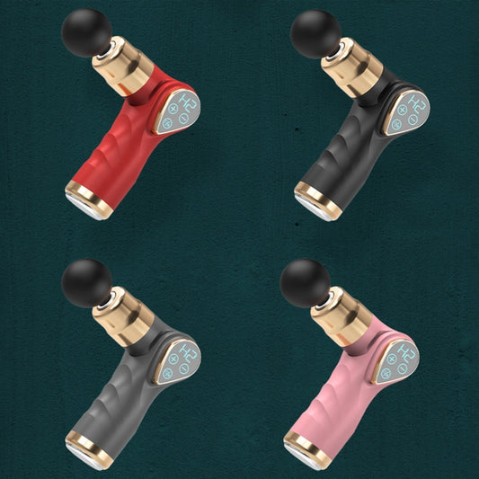 Mini Fascia Gun Small LCD Screen Muscle Massager(018 Pink) by bashfashion