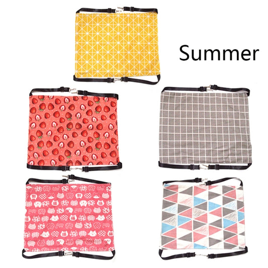 PE-160 Canvas Hanging Cat Cage Hammock Adjustable Length Swing Pet Nest, Size: L(Yellow Geometry) by bashfashion